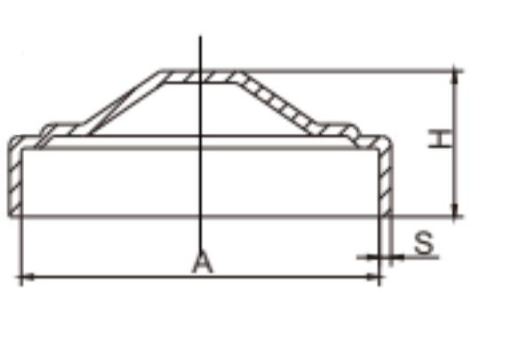 Square Steel Post Cap