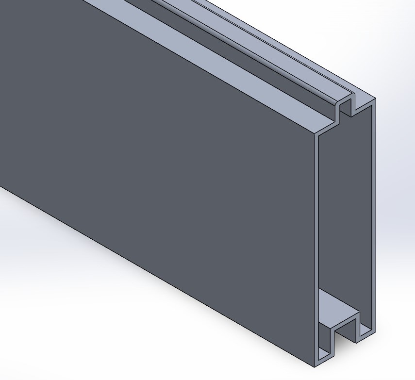 Aluminum Bottom Rail Beam / Picket 