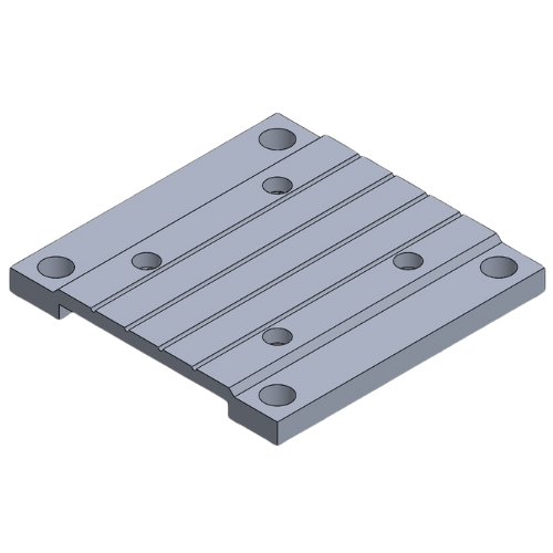 Aluminium Base Plate for the Post