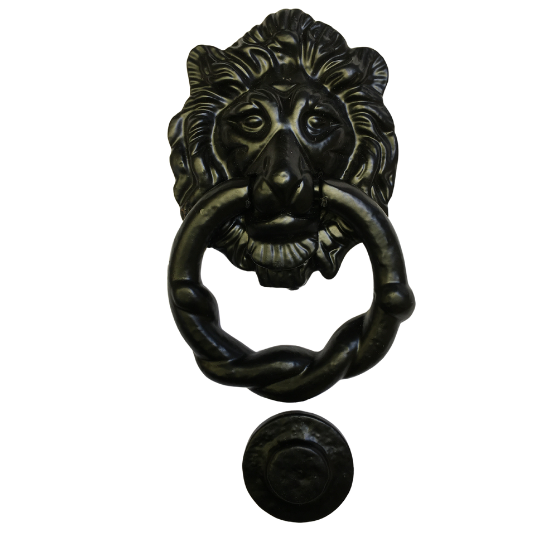 Lion head Black Antique Door Knocker