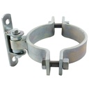 Adjustable Bolt-on Heavy Duty Hinge with
Clamp to Strap Around Post