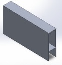 Aluminum Gate Beam 3"x1"